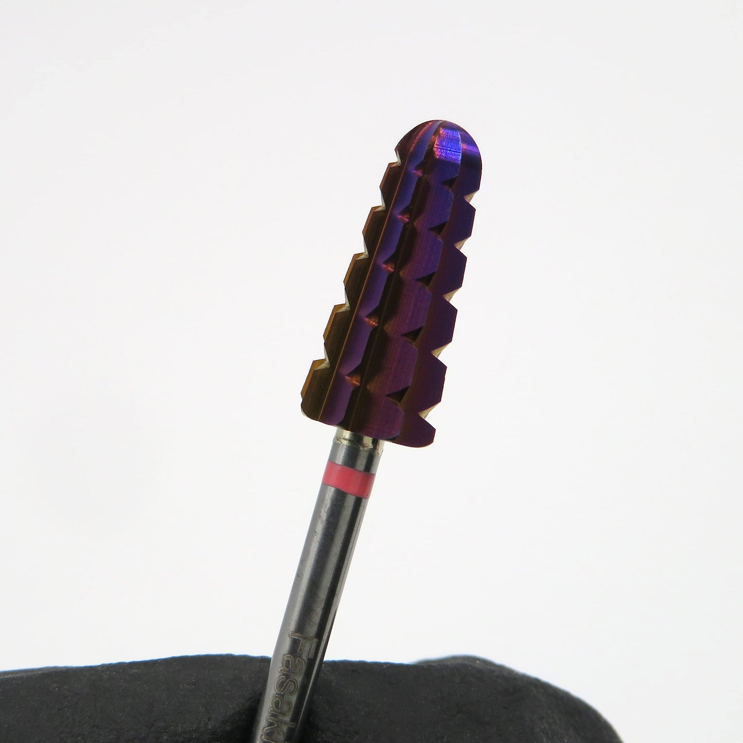 Fasaki VOLCANO 3XC Tungsten Carbide Nail Drill Bits 3/32 - Fastest Safety Remove Acrylic, Hard Gel, Save Time Long-Lasting Nail Drill Bits With Purple Coarse Cover