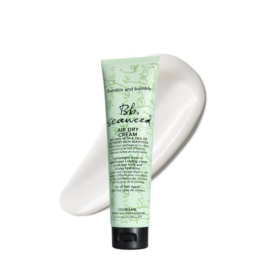 Bumble and bumble. Seaweed Nourishing Air Dry Hair Styling Cream | Leave-In Conditioner | Detangling, Hydrating, Anti Frizz, Soft Hold, Color Safe | For All Curly, Wavy, Straight Hair Types, 5 Fl Oz