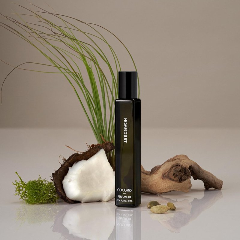 Homecourt Perfume Oil - Long-Lasting Coconut & Cedarwood Scent | 0.34 Fl Oz
