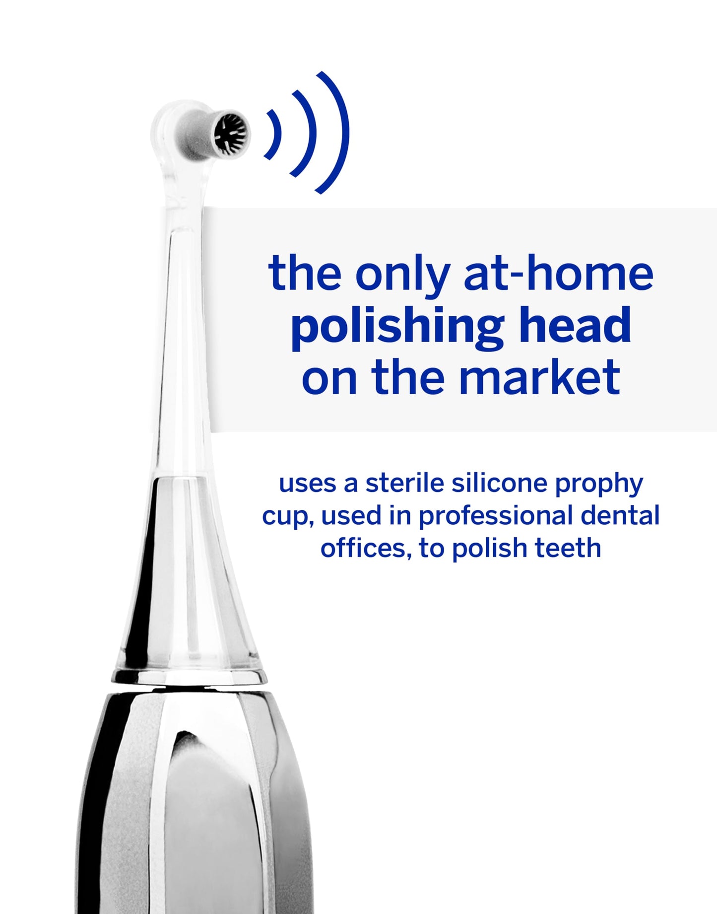 Supersmile Zina45 Deluxe Sonic Pulse Toothbrush, Silver, Rechargeable
