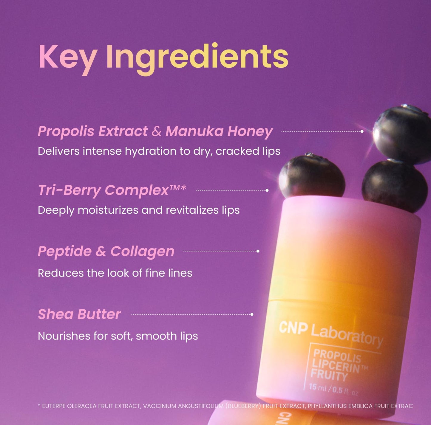 CNP Lip Duo - Honey Lip Butter Bundle | Hydrating Overnight Manuka Lip Balm & Mask, 12hrs Long-lasting Moisture, Gentle Exfoliation, Korean Skin Care