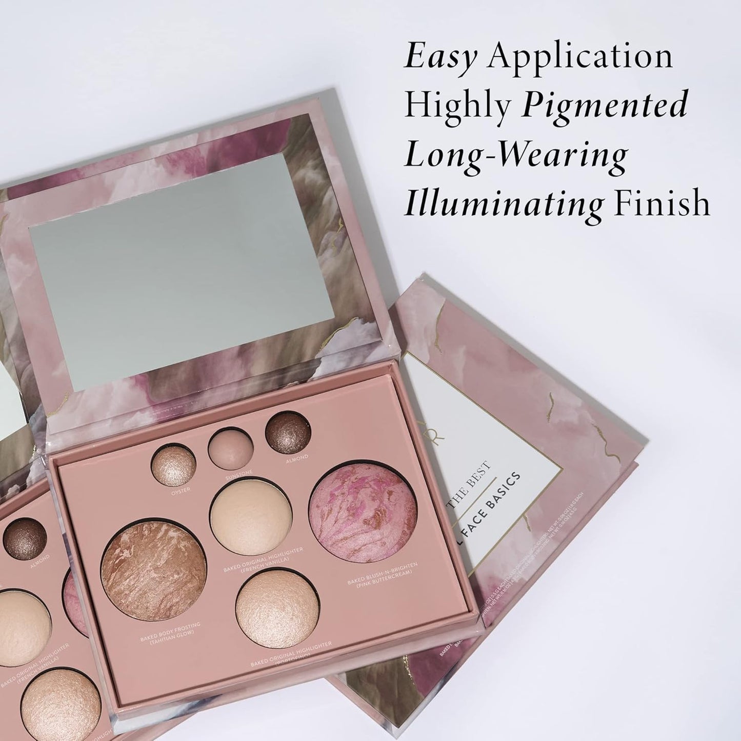 Laura Geller Baked Starter Kit - Balance-n-Brighten Powder Foundation & Blush Bronzer Highlighter Set | Fair