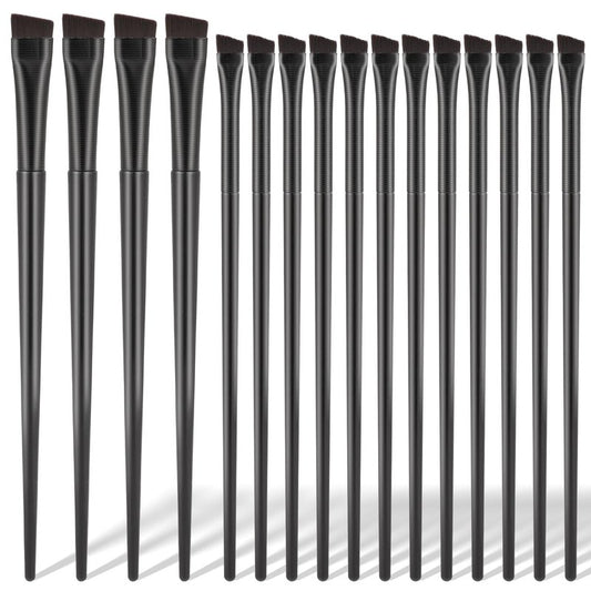 16 Pcs Brow Tint Brush Eyeliner Brush Eyebrow Brush Tint Ultra Thin Angled Eye Liner Brush Applicator, Fine Angled Eyebrow Tint Brushes, Eyeshadow Eye Brow Makeup Brush Applicator