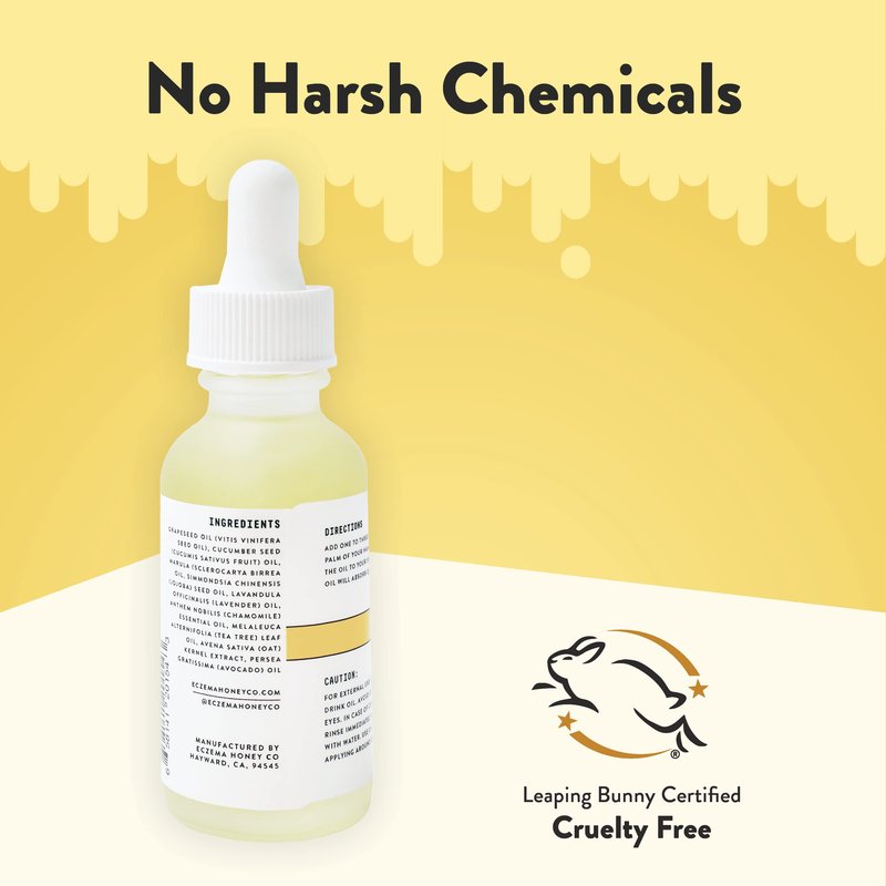 ECZEMA HONEY Nourishing Face Serum - Daily Hydrating Serum - Face Oil for Eczema, Dry & Sensitive Skin (1 Oz)