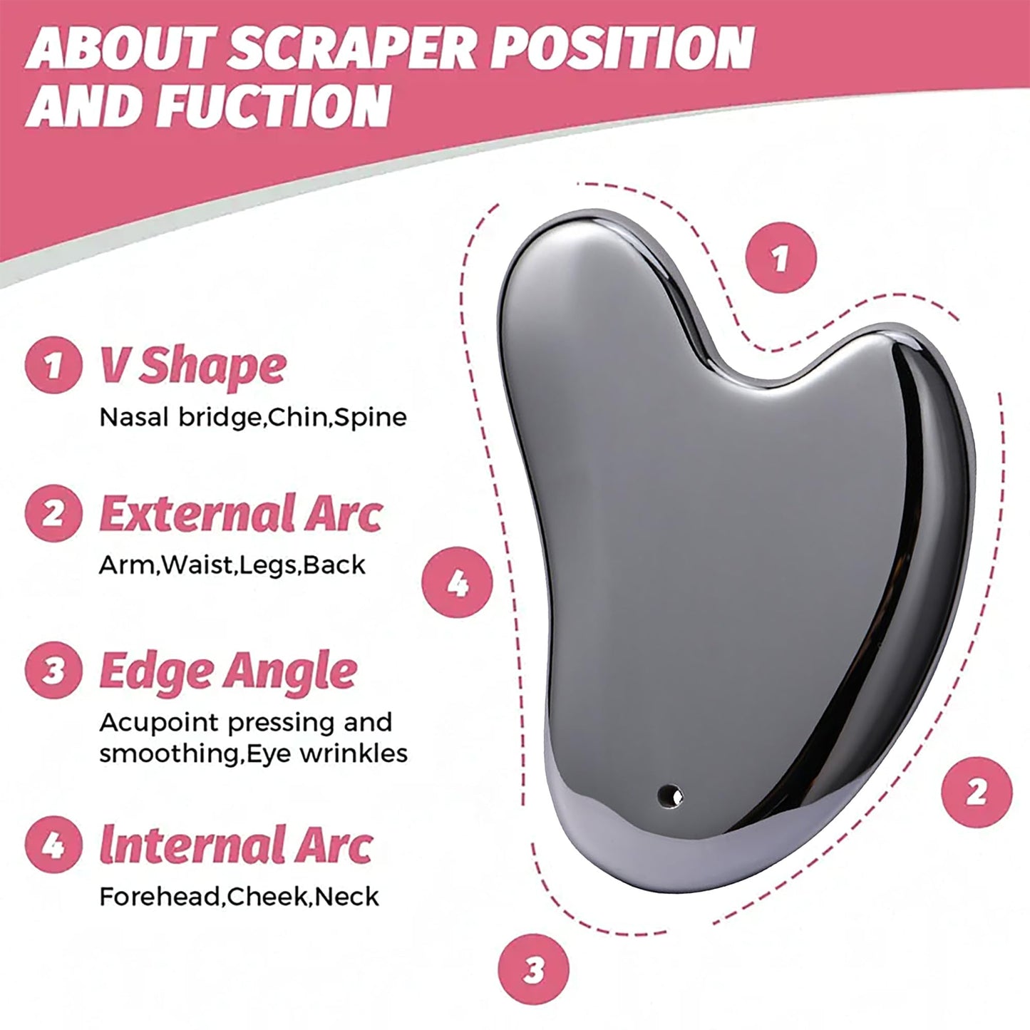 HIFIMDLI Terahertz Stone Gua Sha Facial Tools Face Body Gua Sha