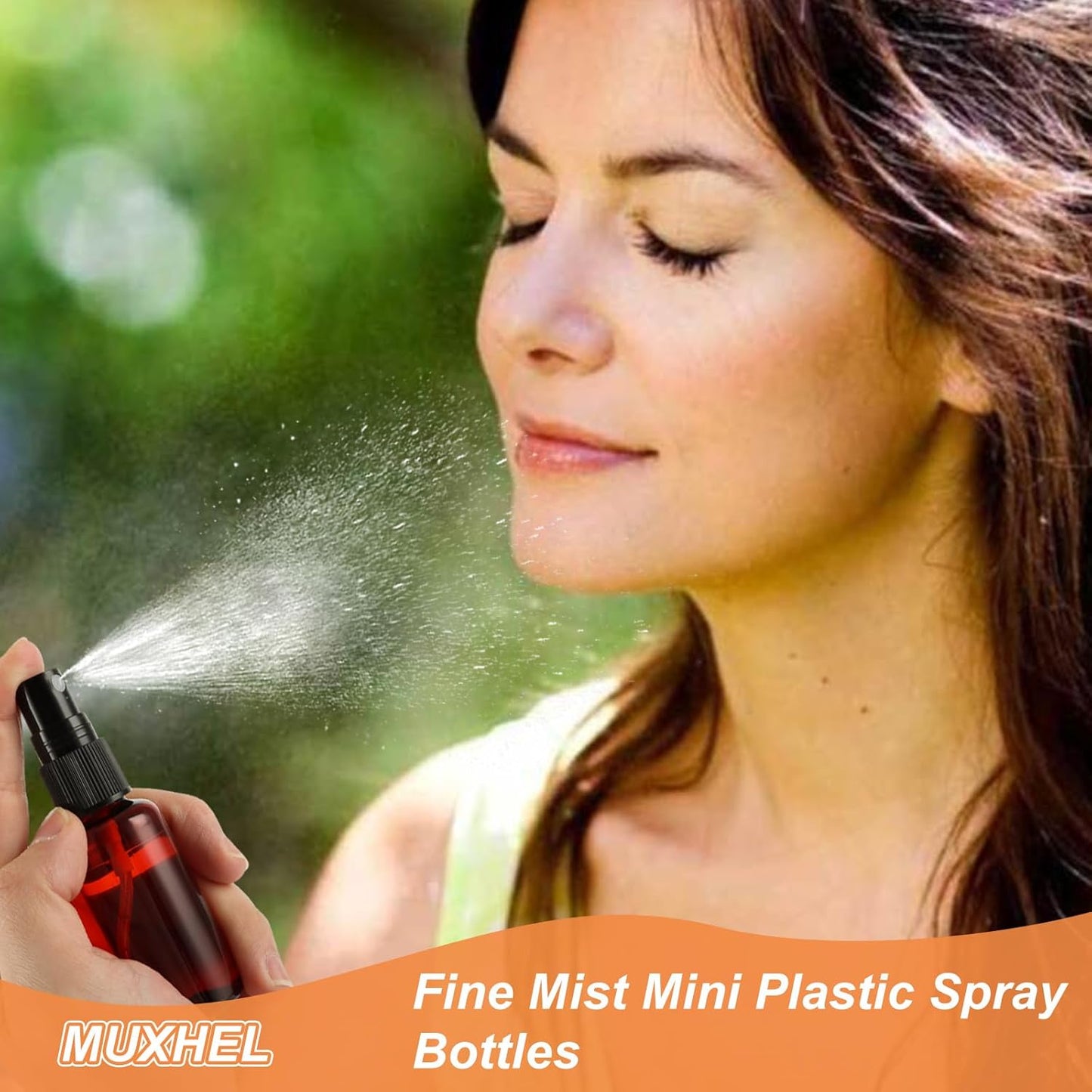 Amber Spray Bottles - 60 Pcs 1 oz Refillable Mini Spray Bottles | Anti-UV Fine Mist for Essential Oils