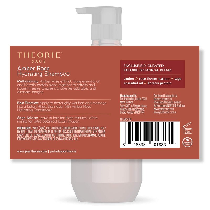 Amber Rose Hydrating Shampoo 13.5 fl. oz. (400ml)