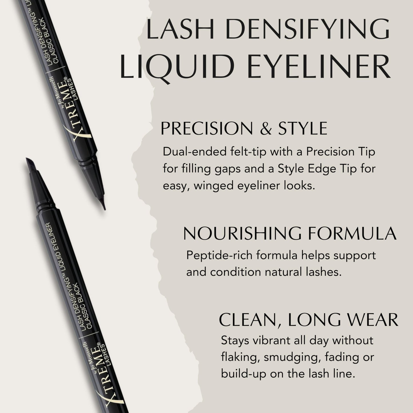 Xtreme Lashes Lash Densifying Liquid Eyeliner, Classic Black