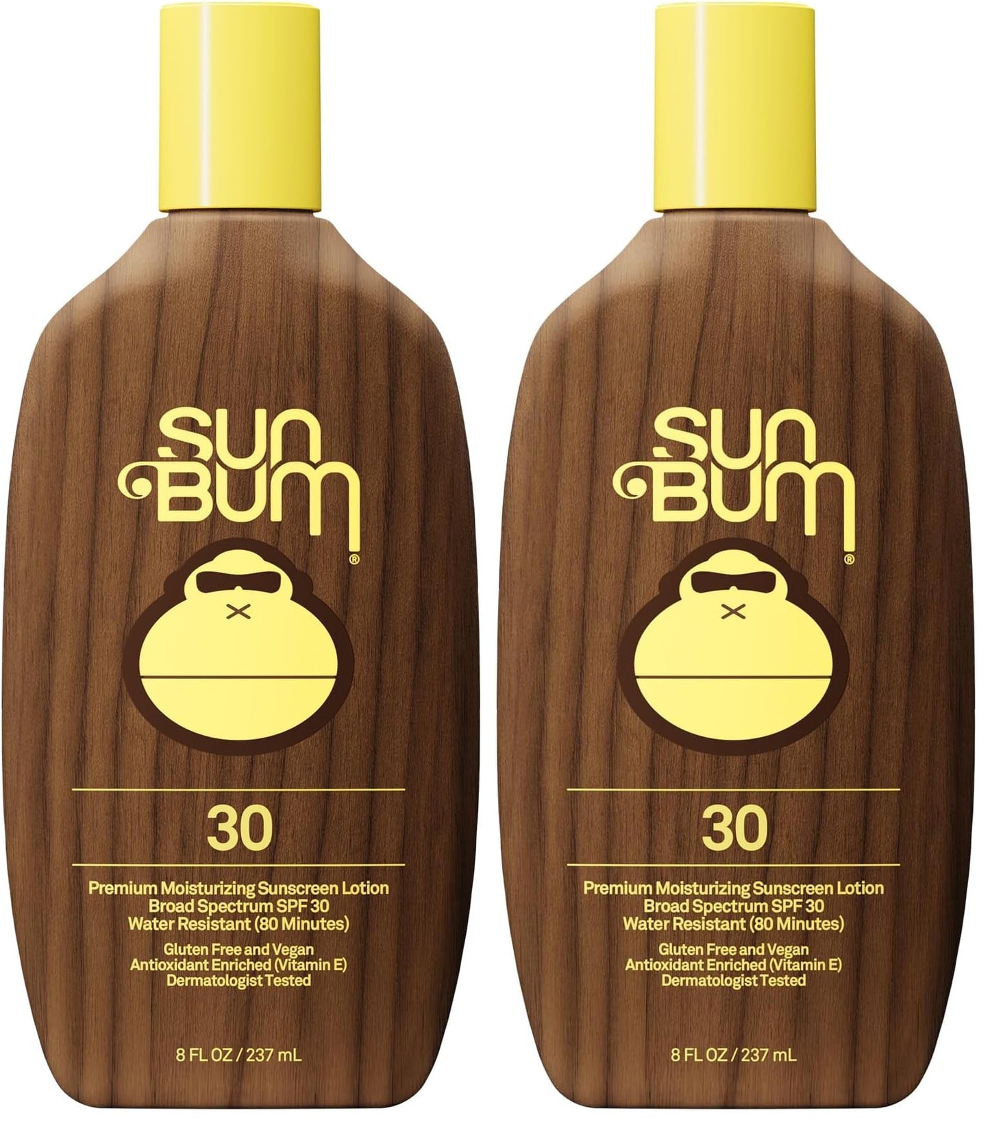 Sun Bum Sunscreen Lotion, SPF 30 | Original Scent | Vitamin E | Hawaii Compliant | 8 oz Pack of 2