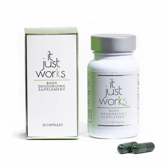 Whole Body Natural Deodorizing Supplement - Vegan & Organic Internal Deodorant for Underarms, Intimate Areas | 30 Capsules