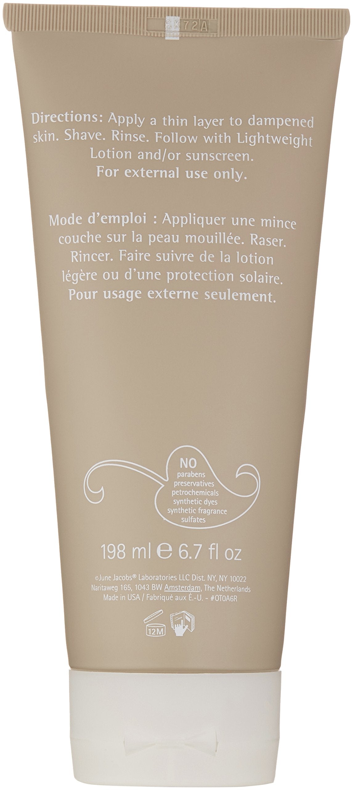 June Jacobs Shave Cream, 6.7 Fl Oz