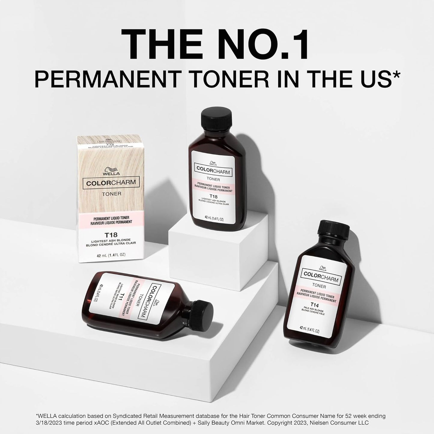 COLORCHARM Permanent Liquid Hair Toners - Neutralize Brass for Healthy Blondes | Vegan & Paraben-Free