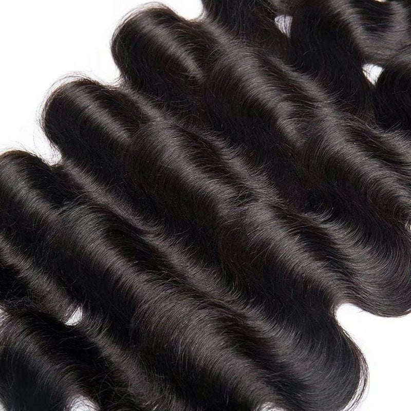 Giginger Bundles Human Hair 300g P4/GREY 8 10 12 inch Deep Wave Human Hair Bundles Highlight Chocolate Grey Unprocessed Quick Weave Soft Sewn In Hair Extensions for Black Women