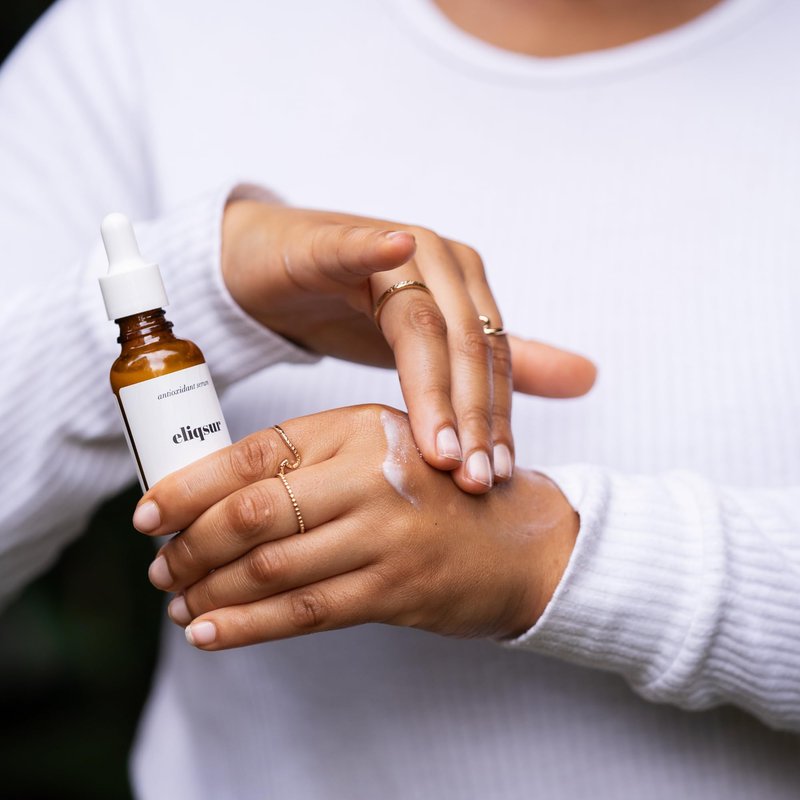 Eliqsur Antioxidant Serum - with Ferulic Acid, Resveratrol & Aspalathus Linearis - Vitamin C for Face - Brighten Complexions & Protect Skin's Surface