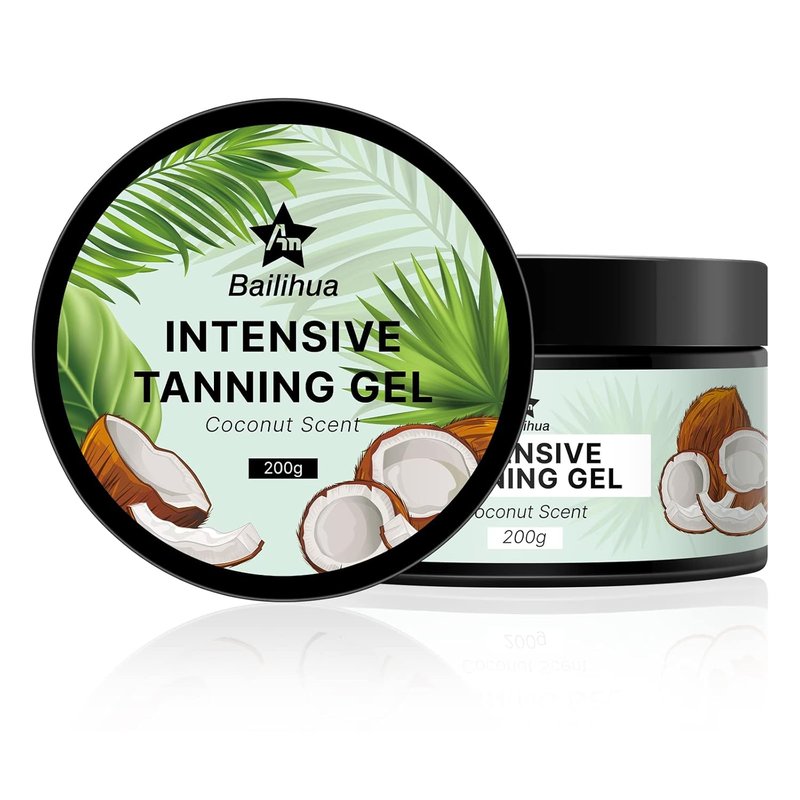 Tanning Accelerator Gel - Coconut Scented Tanning Cream for Deep, Radiant Color | 8 oz