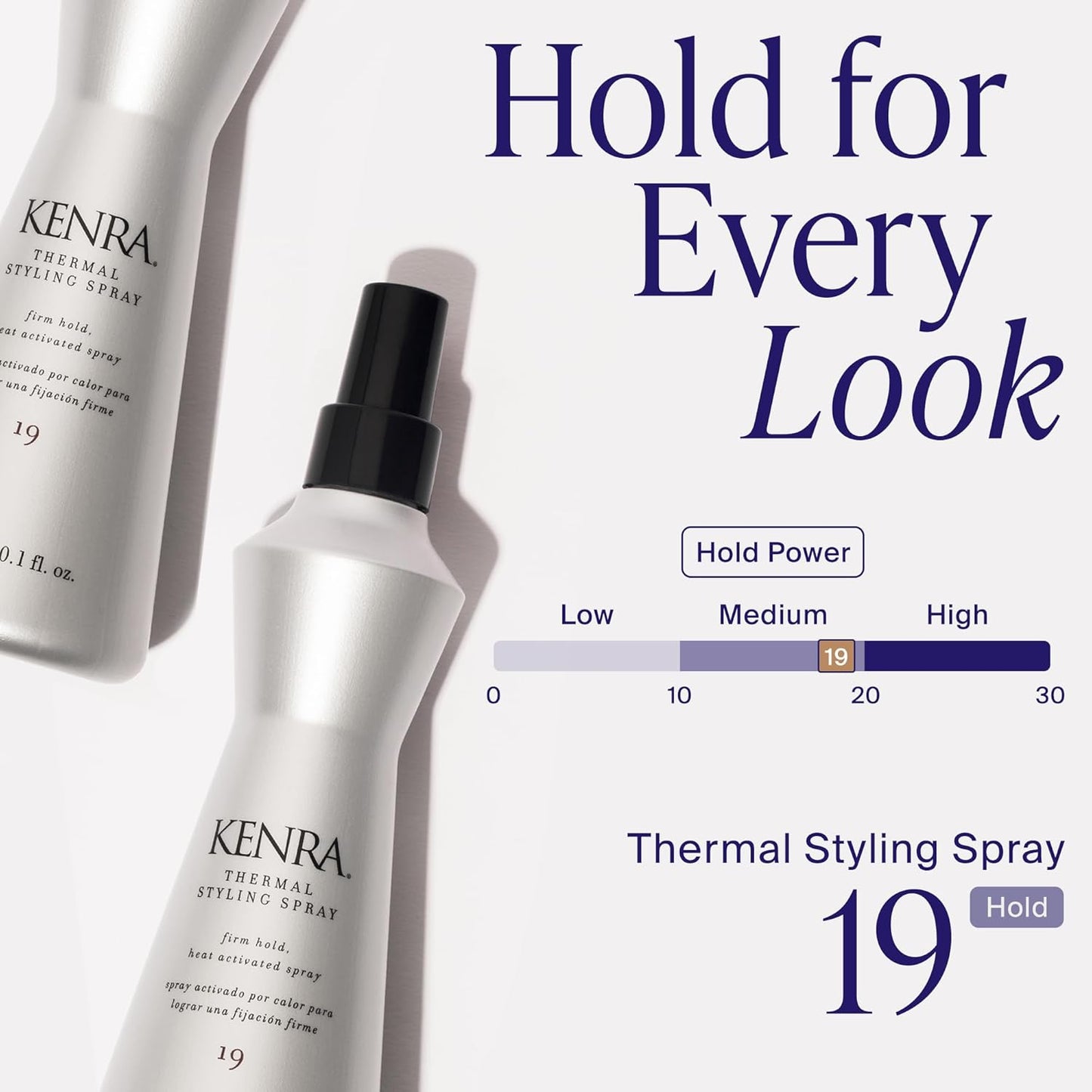Kenra Thermal Styling Spray 19 - Heat Protection Spray for All Hair Types | 8 oz
