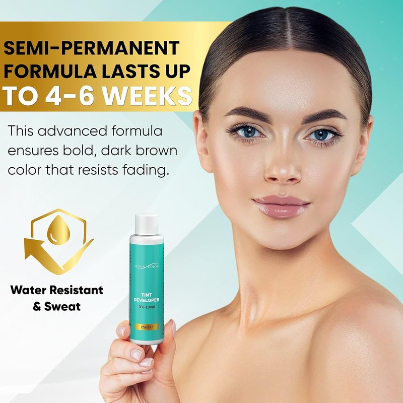 Dark Brown Hair Tint Kit - Professional Root Touch-Up Color, Waterproof Formula | 25ml, Lasts 4-6 Weeks, 40 Applications