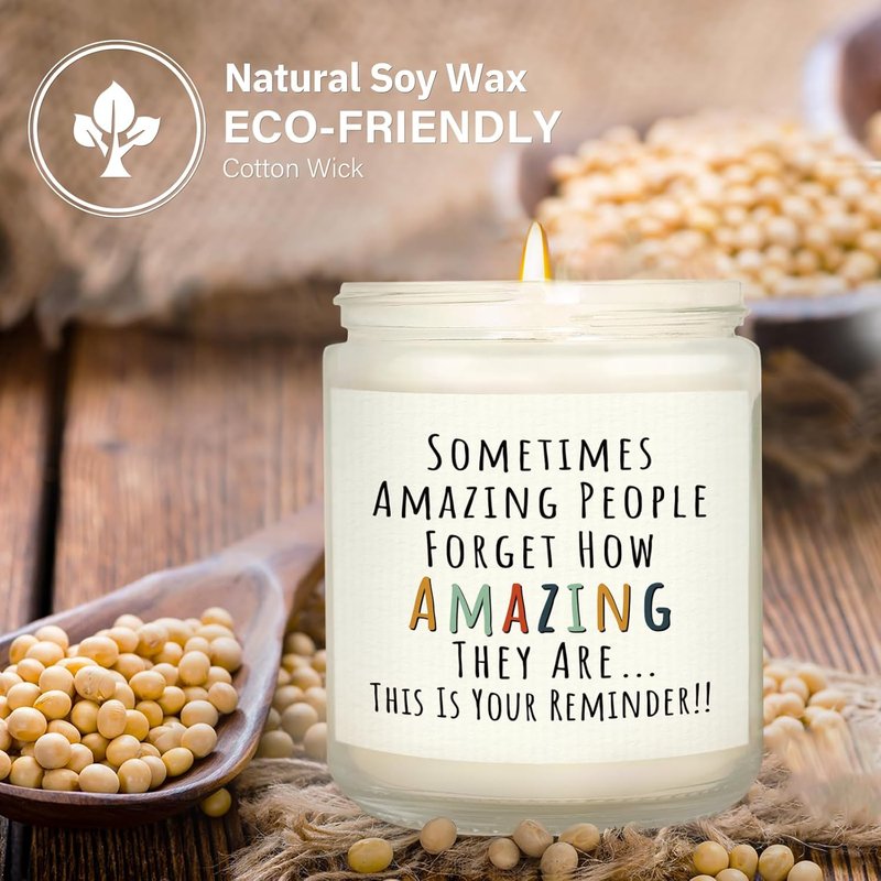 You're Amazing Candle | Inspirational Gift for Women - Birthday, Friendship, Thank You - Lavender Scented