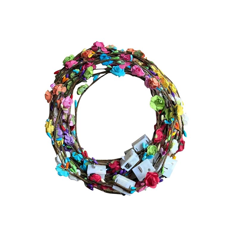 QSJQllo 30 Pcs LED Flower Crowns Headbands,Light up Headbands For Women,Glow in The Dark Headband,Diademas Con Luces Led Para Fiestas,Glow Headbands,Light up Crown，Diademas Con Luces Led Para Fiestas