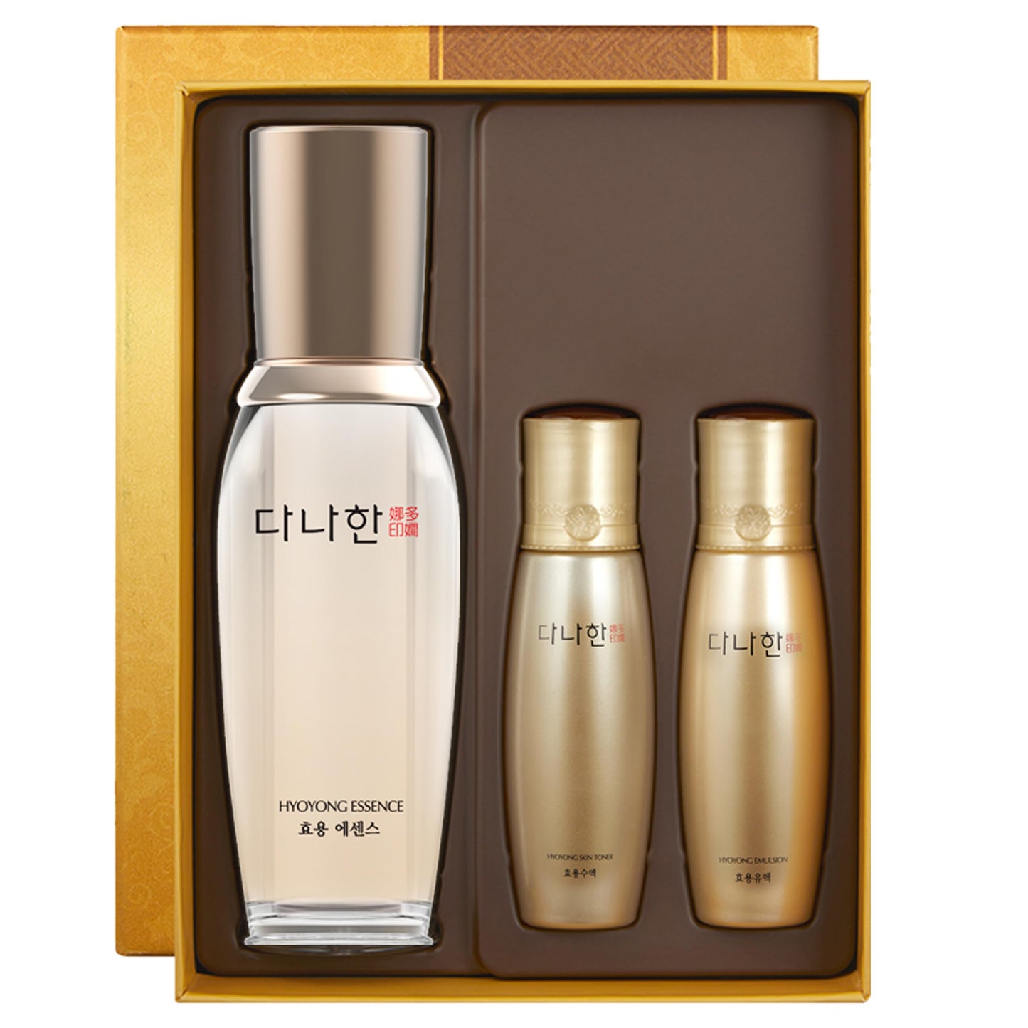 DANAHAN Hyoyong Korean Herbal Fermented Essence Gift Set (2 Pack) – 30+ Botanical Hydrating Face Serum with Bonus Travel Size, Helps Improve Look of Firmness & Glow, 1.69 + 1.01 fl oz