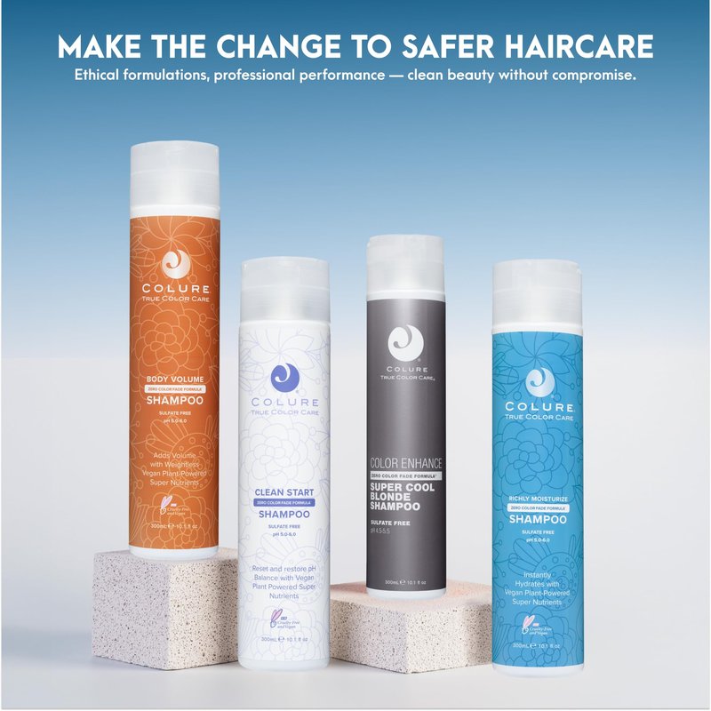 COLURE Richly Moisturize Shampoo 10 oz - Superior Hydrating Sulfate Free Cleanser for Dry Color Treated Hair Care