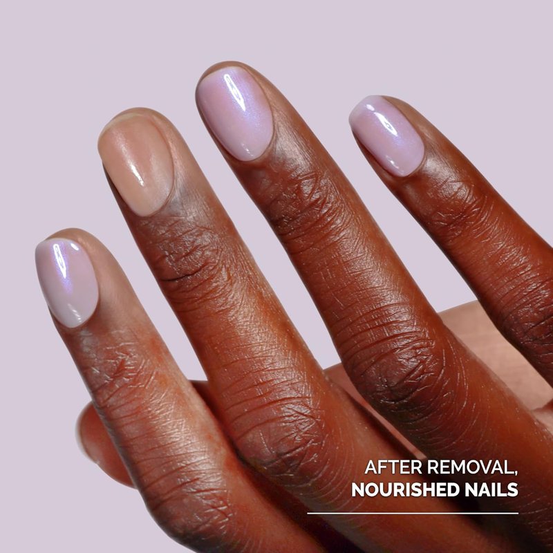 Nail Polish Remover Set - Acetone-Free, Gentle Non-Drying Pads | 8 Fl Oz, Conditions Nails & Cuticles