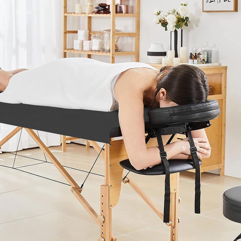 Eqivei 50 Count Disposable Massage Table Sheets, Disposable Bed Sheets fot Massage Table, Disposable Bed Covers for Lash Bed, Tattoo, Spa, Esthetician, 31 * 71 inches (Black)