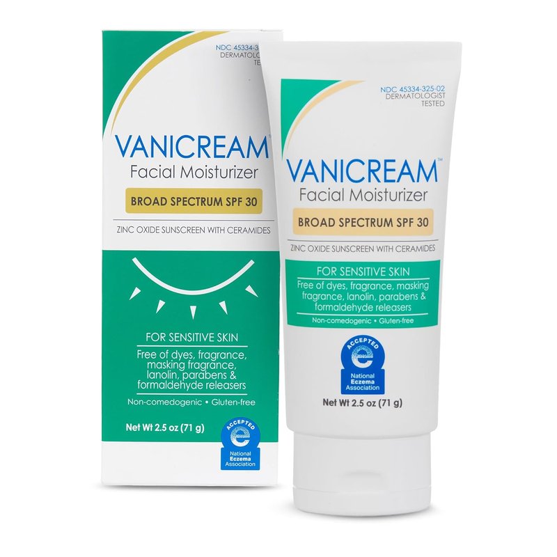 Vanicream Facial Moisturizer SPF 30 - Broad Spectrum Protection | 2.5 Fl. Oz.