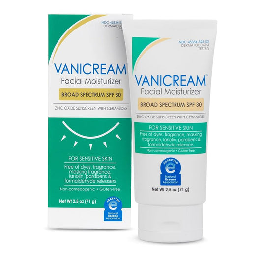 Vanicream Facial Moisturizer SPF 30 - Broad Spectrum Protection | 2.5 Fl. Oz.