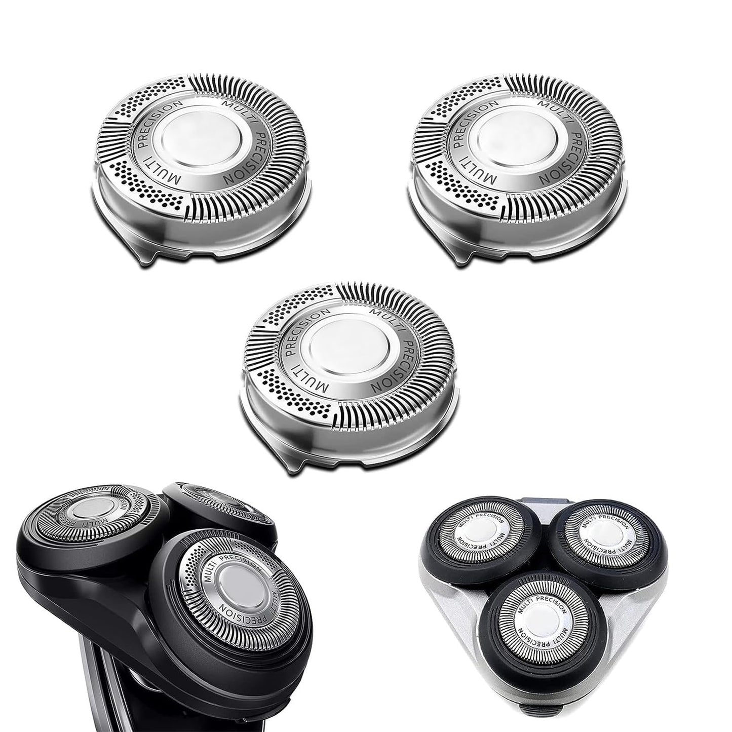 SH50 Compatible Replacement Head Compatible with Philips Norelco Series 5000 Shavers | S5000/S6000/S5100/S5500 Models | (3 pcs)