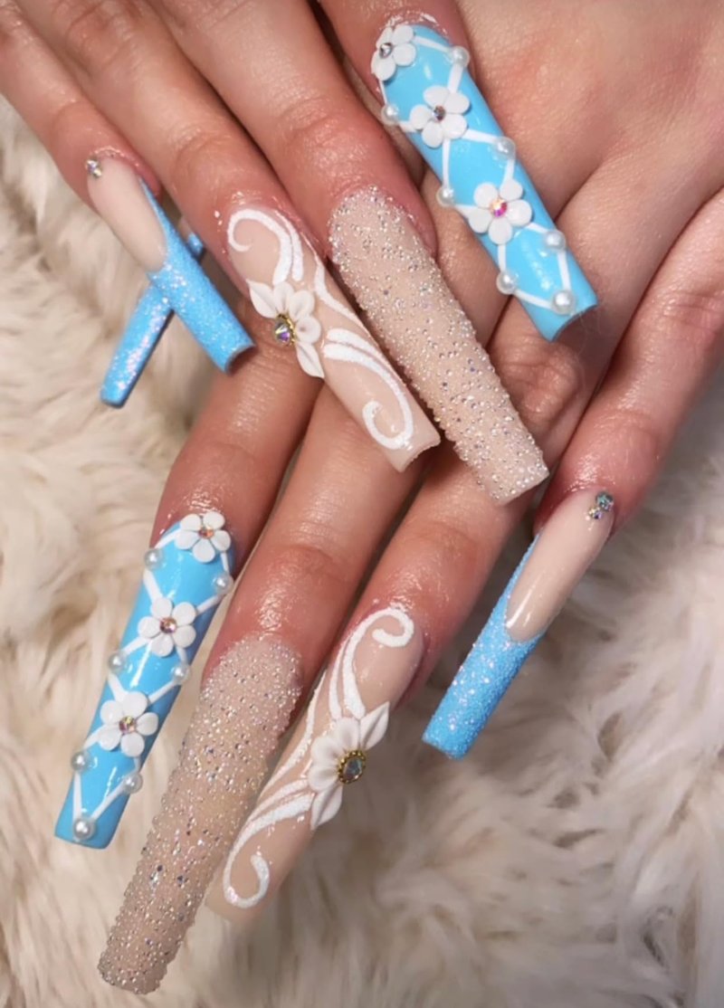 HaFloNa- Enhance Your Artistic Projects with 15 Unique 3D Acrylic Flowers Handmade - Short & Medium Size Set 24 | Exquisite Floral Accents for Crafts and Designs (Poinettia Ver 2)