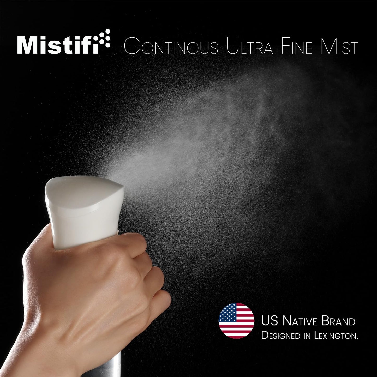 Mistifi Continuous Ultra Fine Mist Spray Bottle (200ml 1Pcs, Transparent bottle)