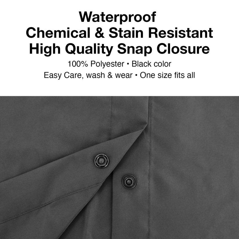 Olivia Garden Waterproof Salon Smock with Zipper – Anti-Static Nylon Cape with Pockets & Adjustable Strap for Pros