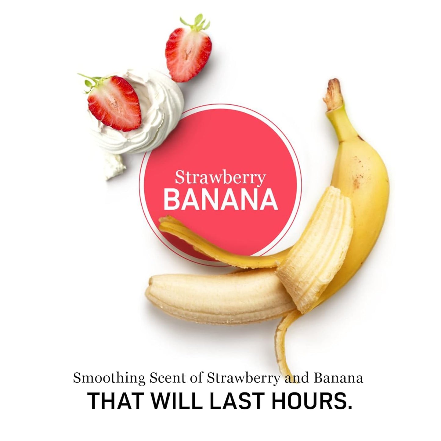 Strawberry Banana Hair Care Set - Smoothing Shampoo, Conditioner & Mask for Frizz Control | Natural & Sulfate-Free