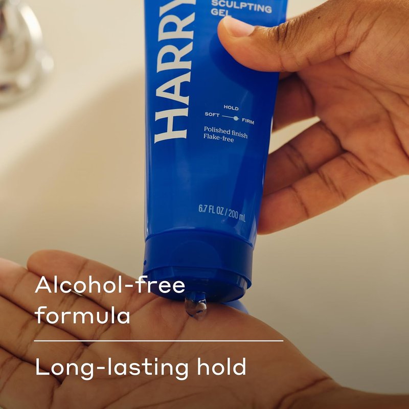 Harry's Hair Gel for Men - Firm Hold & Polished Finish | 6.7 Fl Oz, 3 Pack