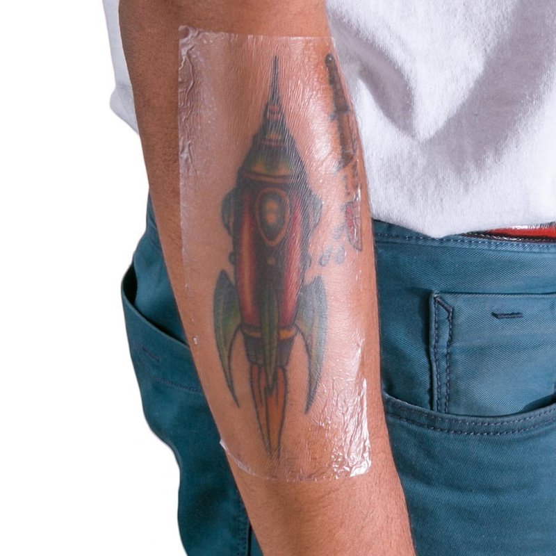 Tattoo Cover Up Patch - Latex-Free, Waterproof Aftercare Bandage - Breathable & Flexible Healing Film | 7.9" x 8 yd
