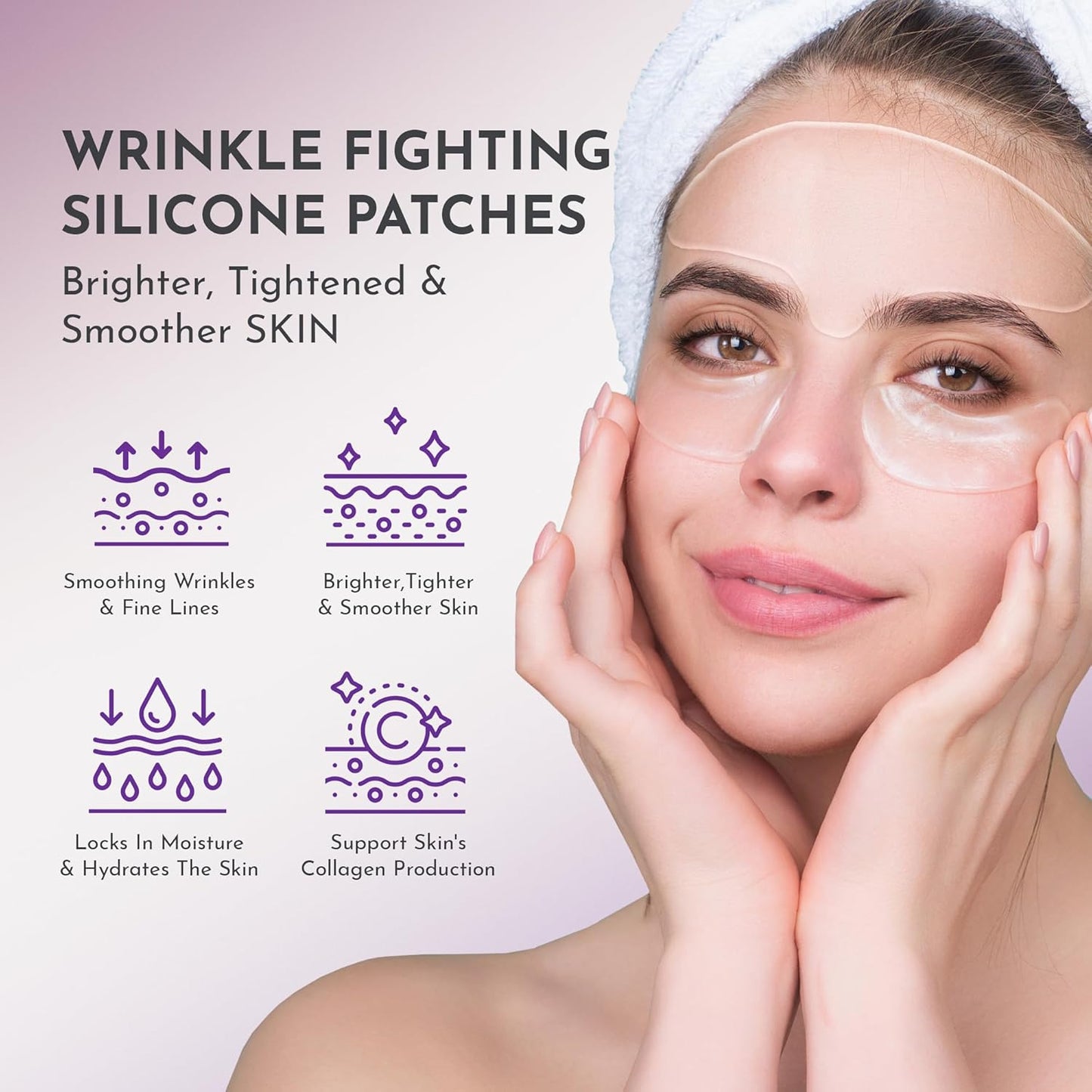 Truly Clear 20X Reusable Anti-Aging Silicone Forehead Patch - Overnight Wrinkle Reduction & Hydration