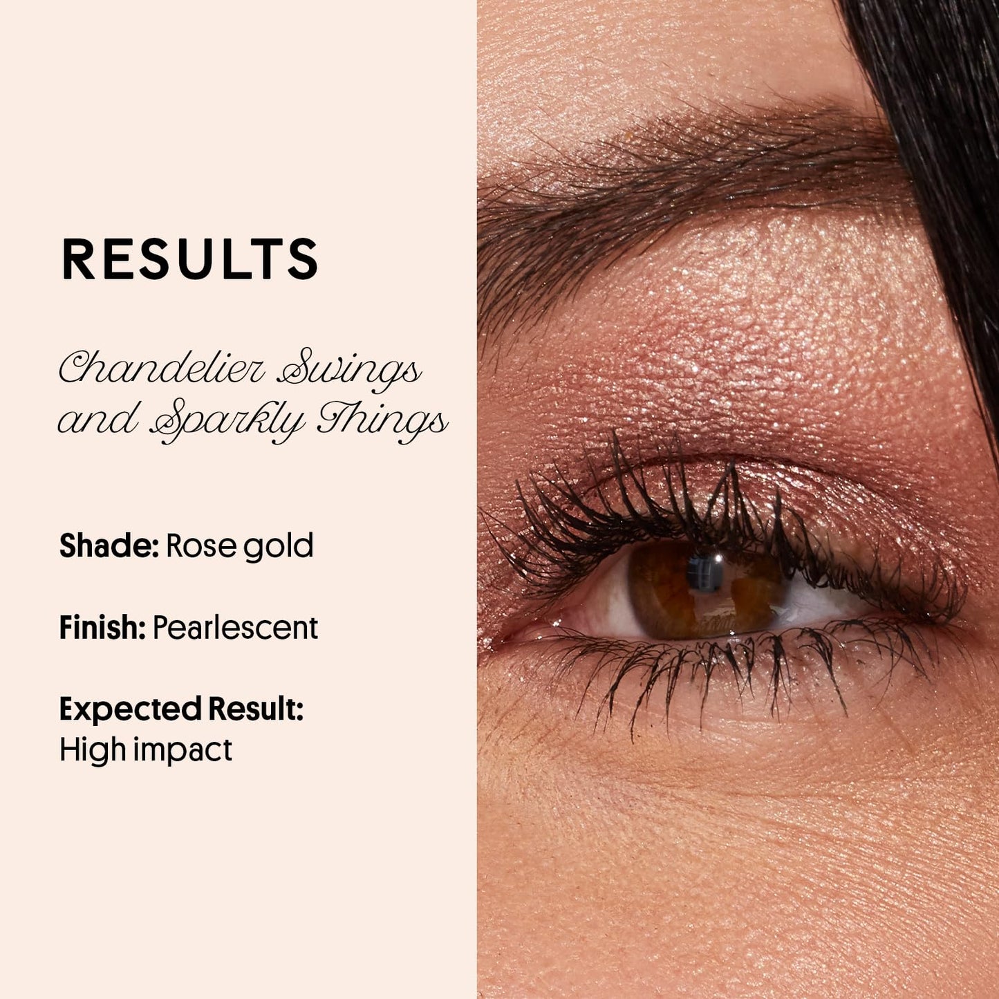Winky Lux Chandelier Shimmer Cream Eyeshadow - Liquid Glitter Eyeshadow, Long Lasting Crease Free, One Swipe Coverage and Sparkle, Gold, Bottle Pop