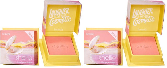 Benefit Cosmetics WANDERful World Silky-Soft Powder Blush Shellie (Pack of 2)