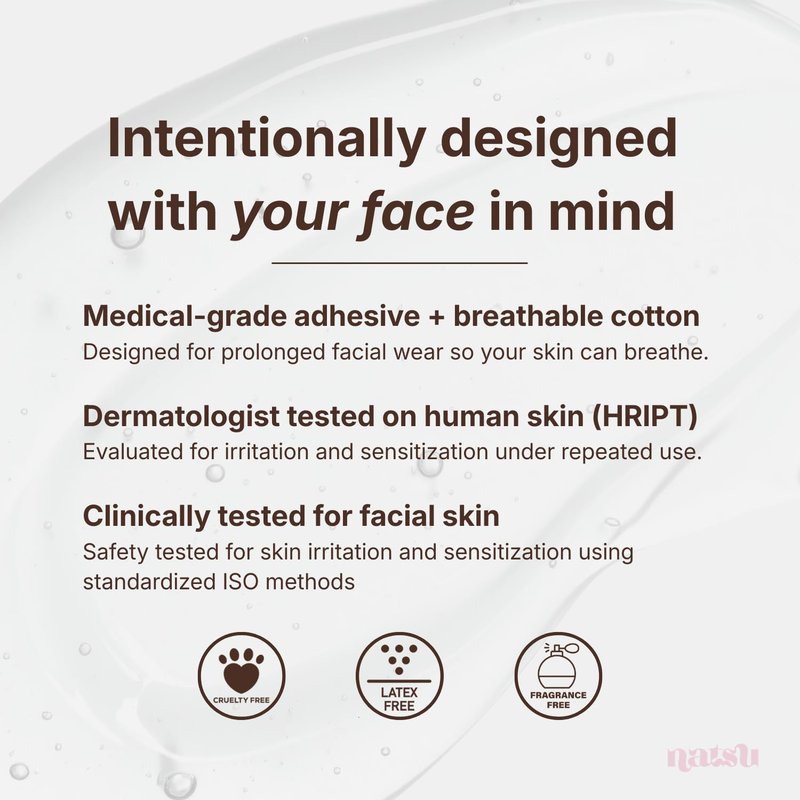 Overnight Anti Wrinkle Patches for Women - Japanese Face Tape for Forehead, Smile Lines - Pre-Cut Kinesiology Face Tape in 2 Sizes - Hypoallergenic, Skin Safe, Latex-Free (Original)