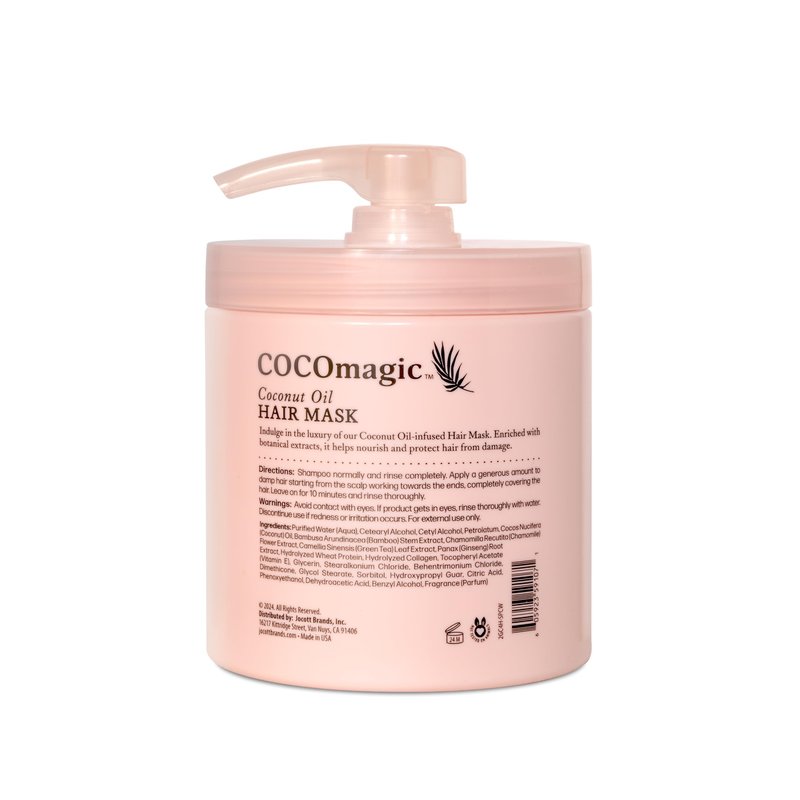 Cocomagic Coconut Oil Hair Mask - Repairs Damage, Prevents Frizz, Restores & Adds Shine | Protein Rich & Extra Hydrating | Paraben Free (16 Fl Oz, 2 Pack)
