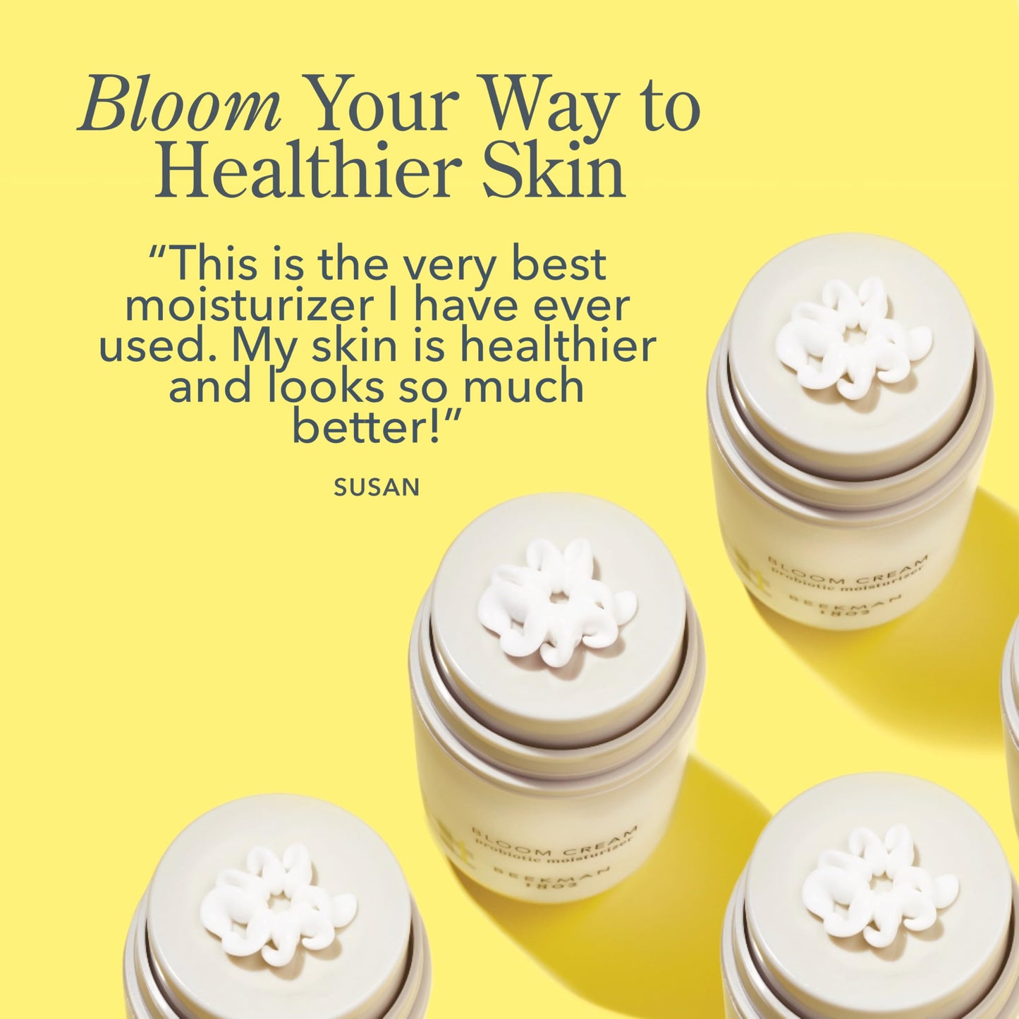 Beekman 1802 Bloom Cream Goat Milk Face Moisturizer Tube, 1.69 fl. oz. - Lightweight, Gentle, Deeply Hydrating & Nourishes Skin Barrier - All Skin Types - Cruelty Free