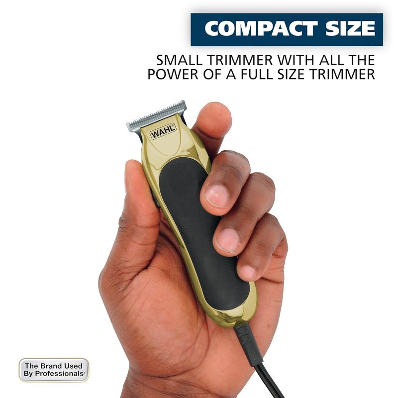 Wahl T-Pro Men's Beard Trimmer - Corded Precision Outlining with Diamond Finished T Blade | Model 9307-300
