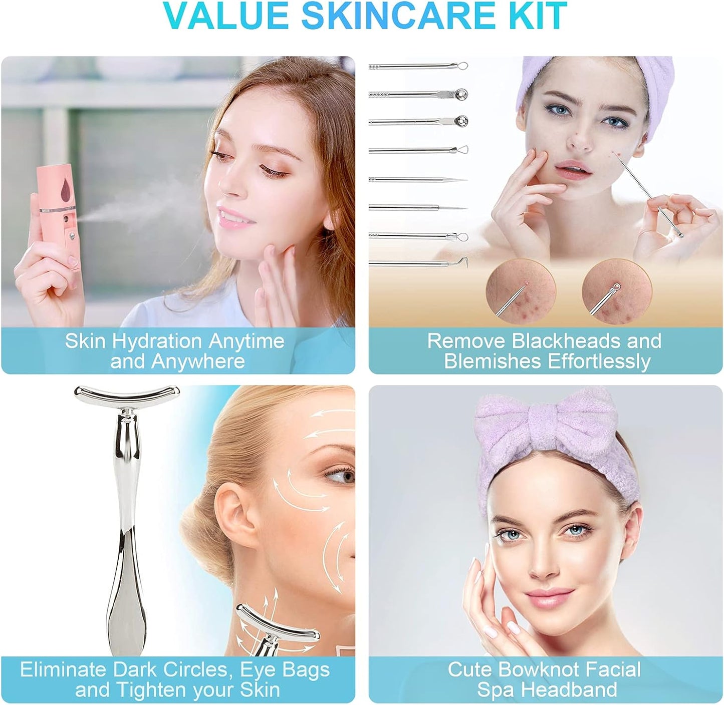 Facial Steamer for Deep Cleaning - Nano Mister Set for Sinuses | Home Spa & Skin Care