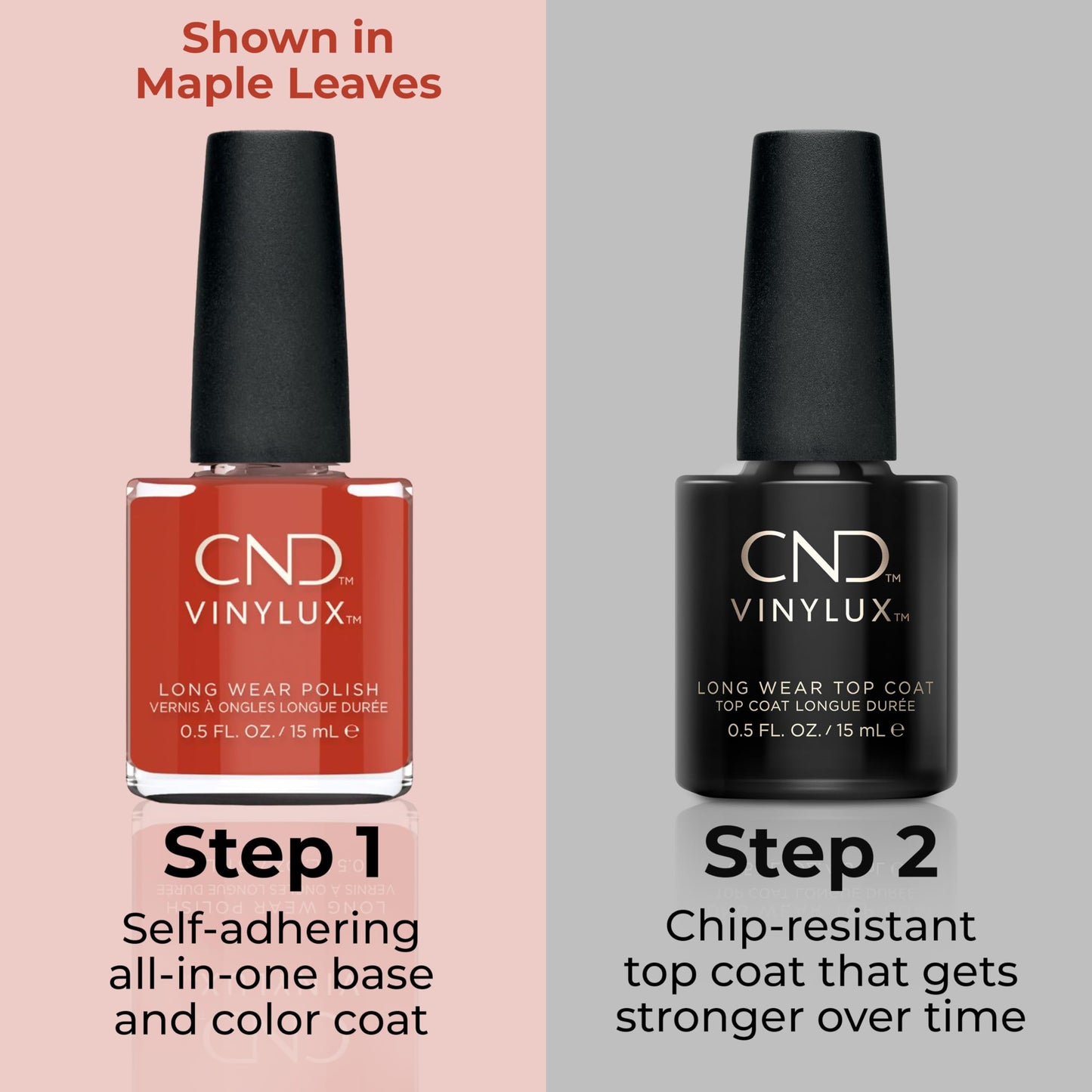 CND Vinylux Longwear Orange Nail Polish, Gel-like Shine & Chip Resistant Color, 0.5 Fl Oz
