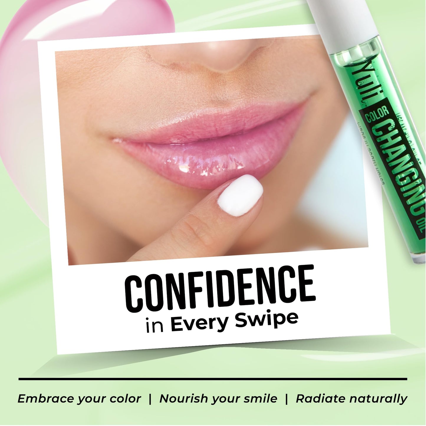 The Beauty Spy Yuli Color Changing Lip Oil | Hydrating Lip Gloss Korean | pH-Reactive Non Sticky Lip Gloss Formula With Argan Oil, Squalane, Shea Butter | Glass Shine Effect (Green Plum)