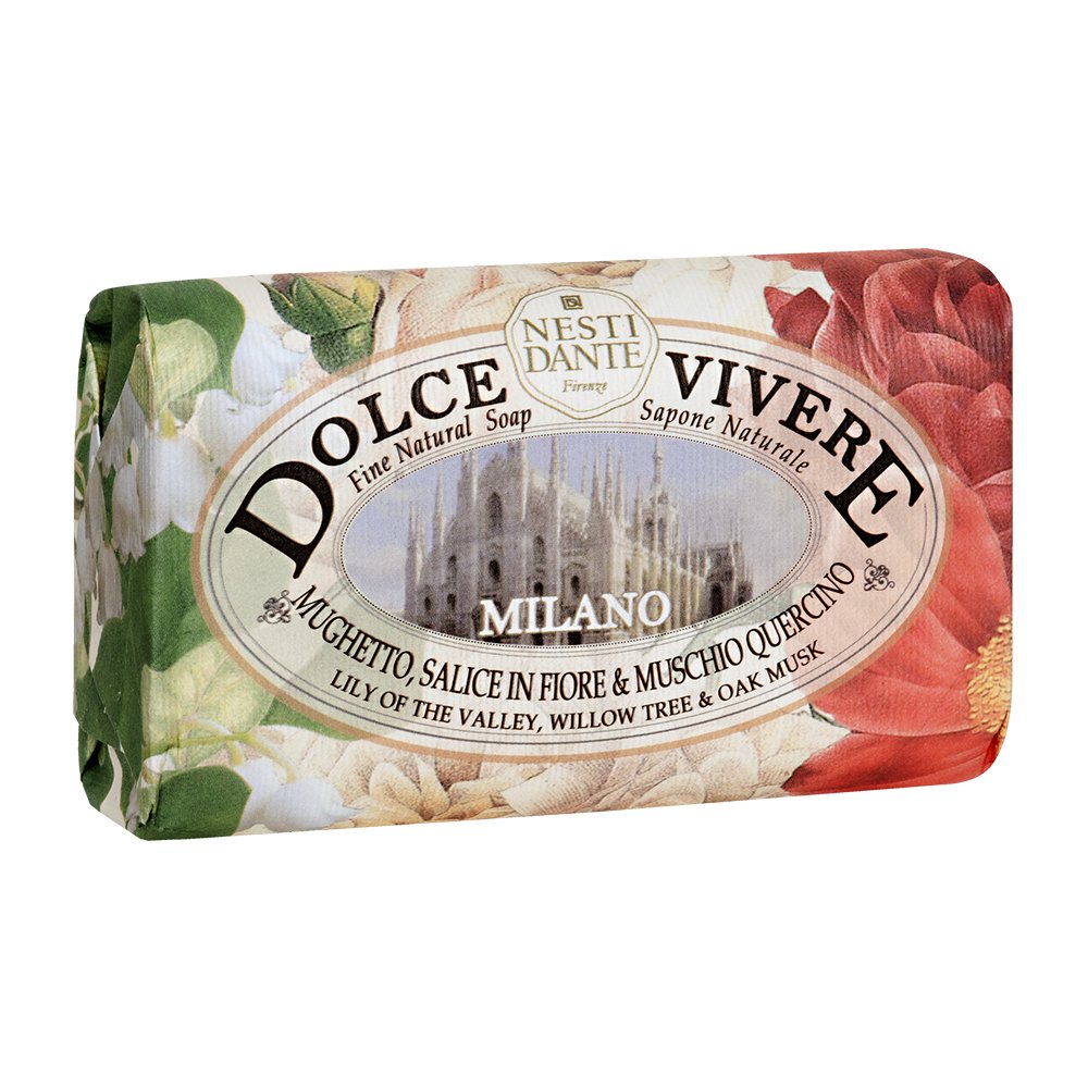 Nesti Dante Natural Soap Bar - Lily Of The Valley, Willow Tree & Oak Musk | 250g (Pack of 2)