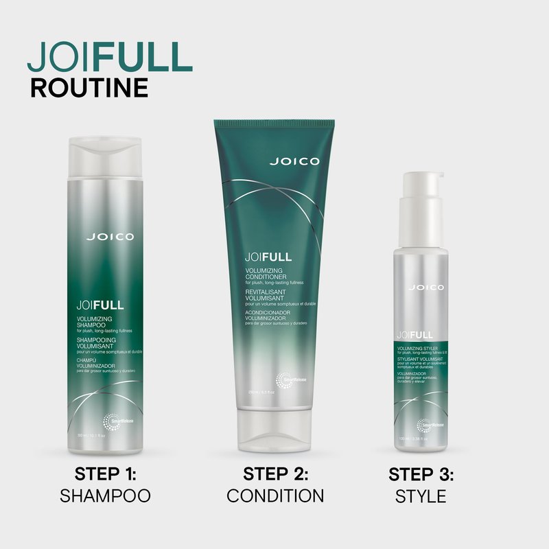 JoiFULL Volumizing Conditioner | For Fine, Thin Hair | Add Instant Body | Long-Lasting Fullness | For Thicker Bouncier Hair | Boost Shine | With Lotus Flower & Bamboo Extract | 8.5 Fl Oz