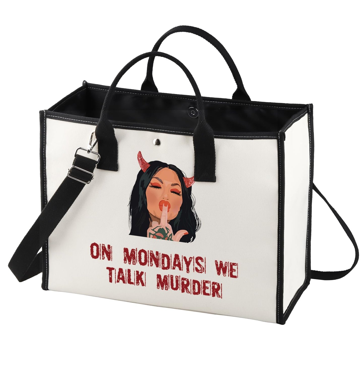 BWWKTOP Bailey Cosmetic Makeup Bag Bailey Fans Gifts On Mondays We Talk Murder Zipper Pouch Bag For Murder Show Lovers (TALK MURDER BG)