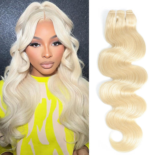 613 Bundles Blonde Human Hair Body Wave Single Bundle 16 Inch 1 Bundle 100% Unprocessed 12A Brazilian Virgin Hair 613 Body Wave Bundles 100g One Bundle